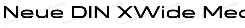 Neue DIN XWide Medium字体转换
